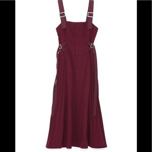 SNIDEL Corset style layer dress MAROON Size: 1